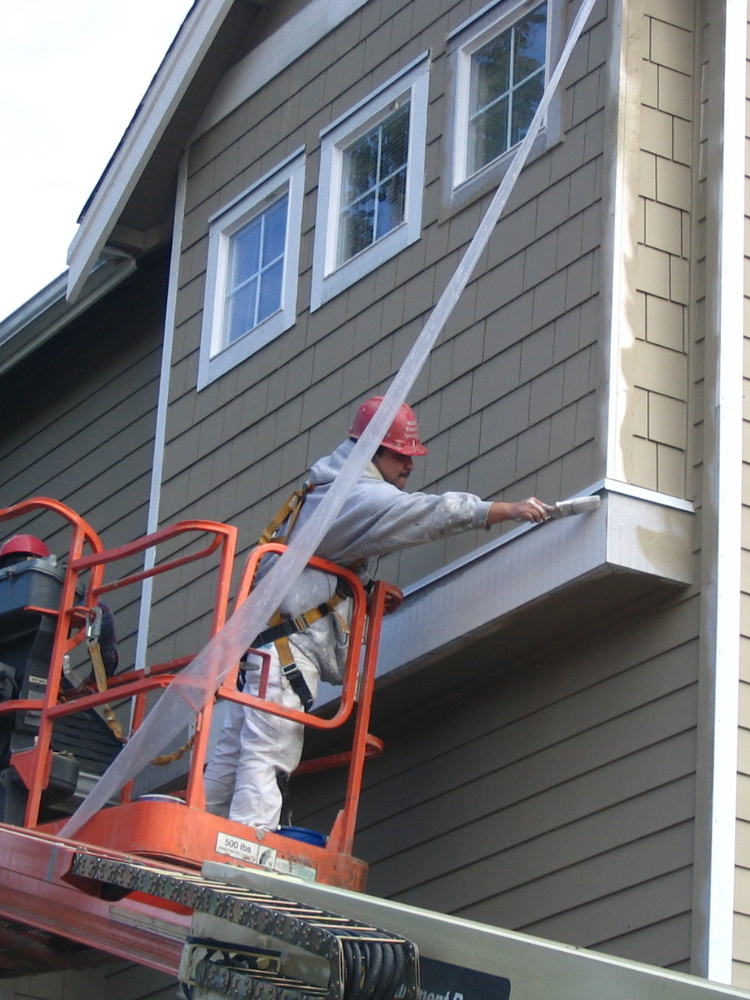 Painting exterior of Bothell, WA home