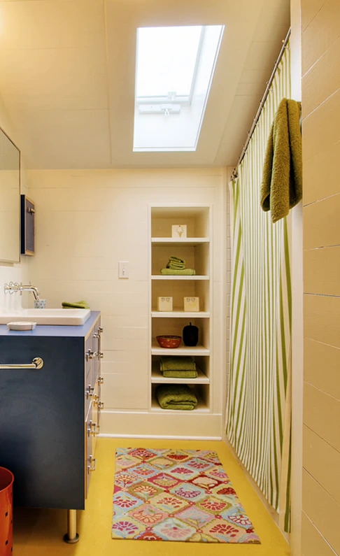 Interior of bathroom painting in Seattle