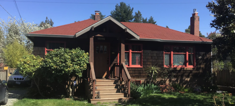 Freshly repainted house in Seattle