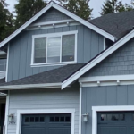 Exterior house painting in Seattle home with fresh paint finish